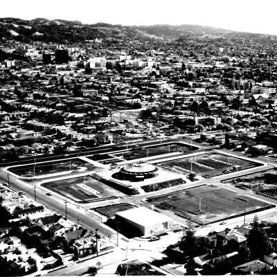 BART North Berkeley, aerial