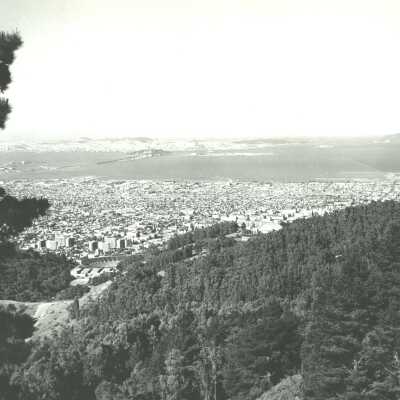 Panorama, hills to Bay