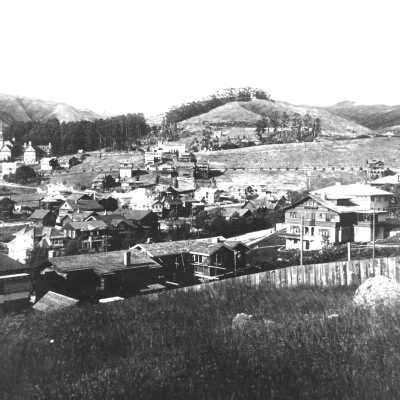 View northeast from The Uplands