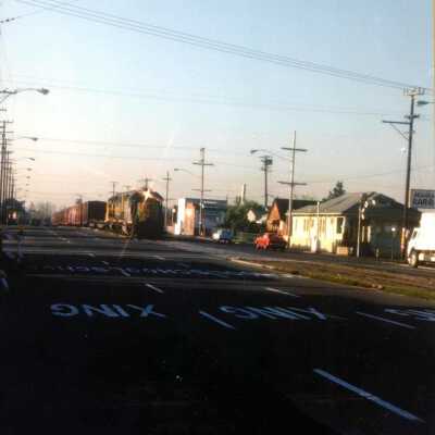 Freight train, Sacramento Street