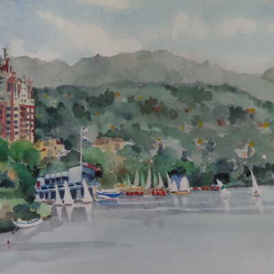 Lake Merritt scene