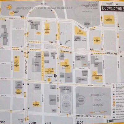 Downtown Berkeley, Transit and Parking