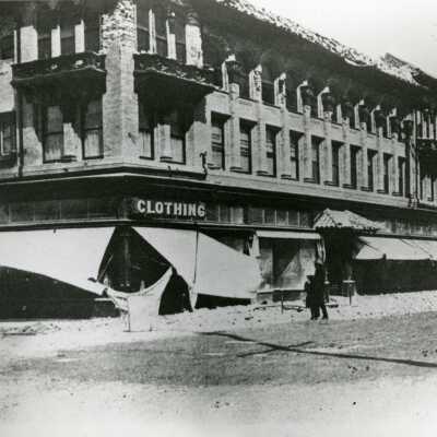 Barker Bldg, earthquake damage