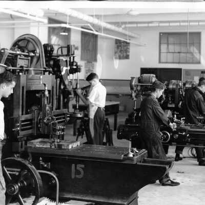 Berkeley High School - Machine shop.