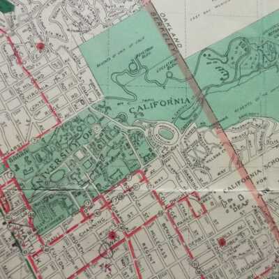 Map of Berkeley, Albany and vicinity, 1940