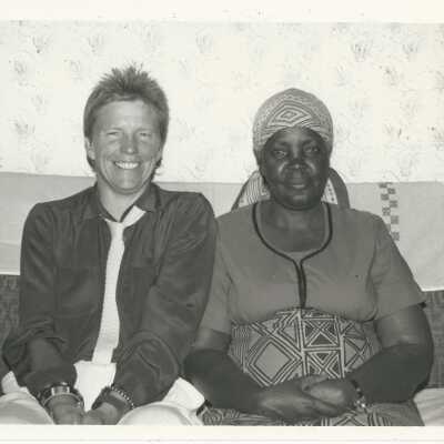 Ann Meredith and Gladys Chiki of Kenya
