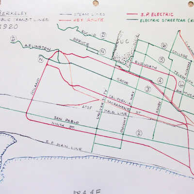 Berkeley public transit lines 1920