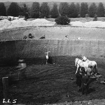 University of California Greek Theatre under construction
