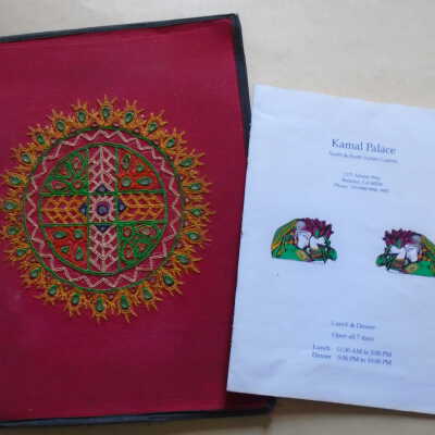 Menu Kamal Palace Indian Restaurant