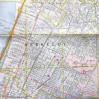 East Bay Cities, Street and Vicinity Map