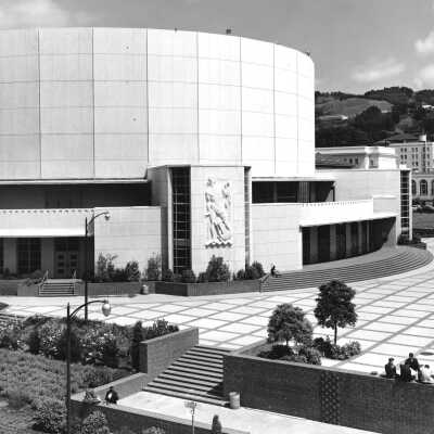 Berkeley Community Theater, rear, NE