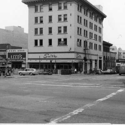 Streetscape corner of Shattuck and Addison