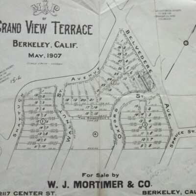 Map of Grand View Terrace Tract, Berkeley, Calif.