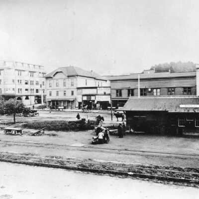SP Depot, downtown, 1890