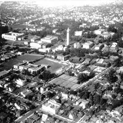 University of California Aerial toward northwest, Central Campus