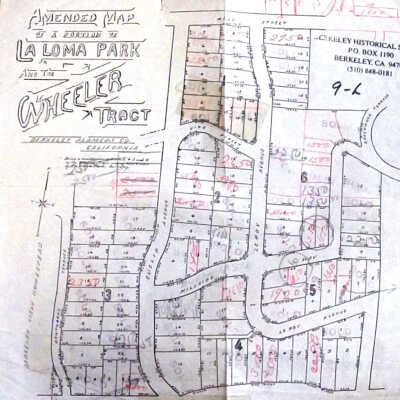 Amended Map, La Loma and the Wheeler Tract