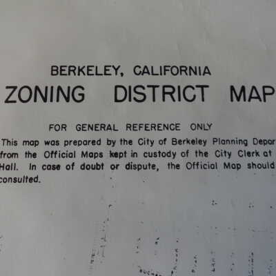 Zoning district map, 1986