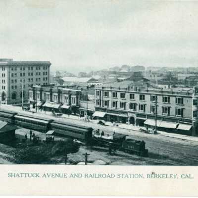 Shattuck Avenue and railroad station.