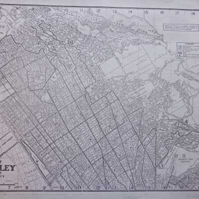 Map of Berkeley, Albany & Vicinity, California, 1937