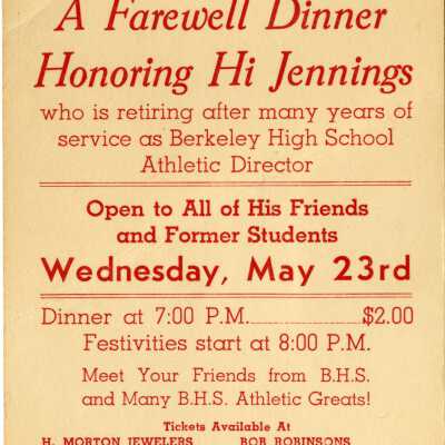 A Farewell Dinner Honoring Hi Jennings