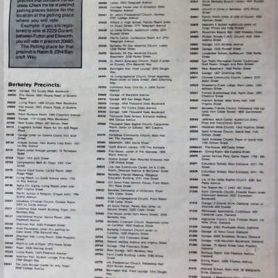 Berkeley, Alameda County, 1984