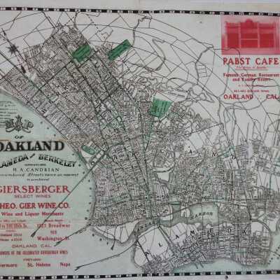 Map of Oakland and Berkeley, 1906