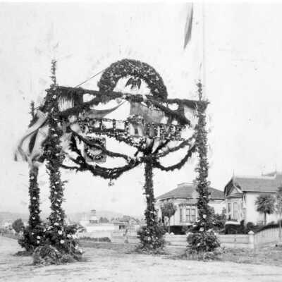 University Avenue Arch for President Harrison visit