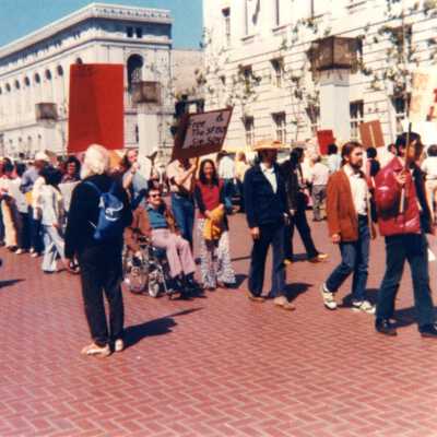 Demonstrators at 504 Occupation #1