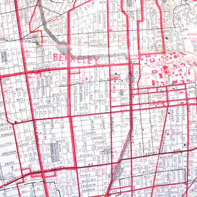 Berkeley Board of Realtors map of Berkeley......