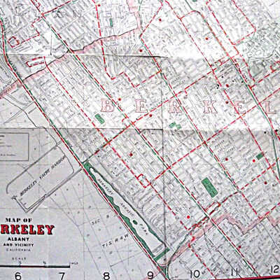 Map of Berkeley, Albany and vicinity, 1946