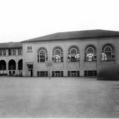 Willard School, gym, exterior