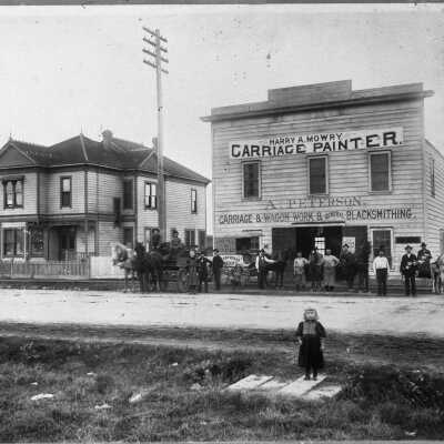 A. Peterson home and shop, 1895