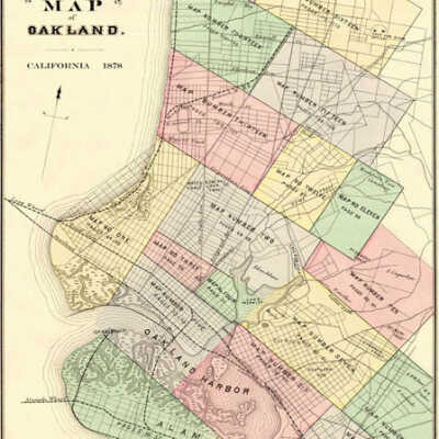 Index Map of Oakland, California, 1878