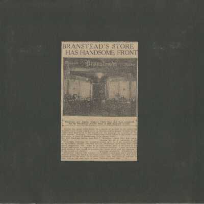 14: “Branstead’s store has handsome front.” Undated clipping. 