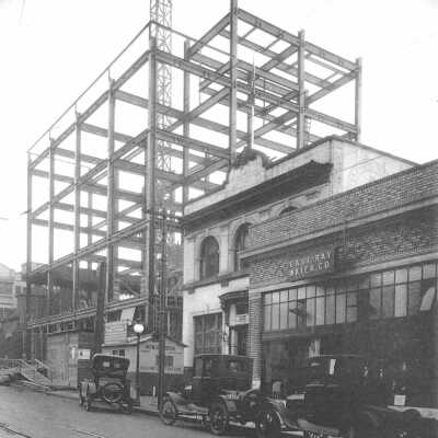 Pacific Telephone building construction