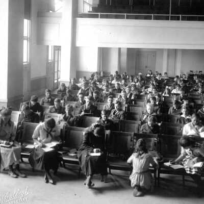 Willard School, auditorium,