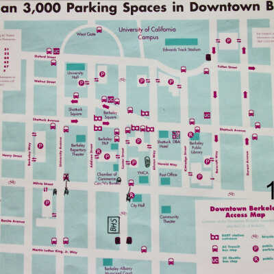More than 3,000 parking spaces in downtown Berkeley