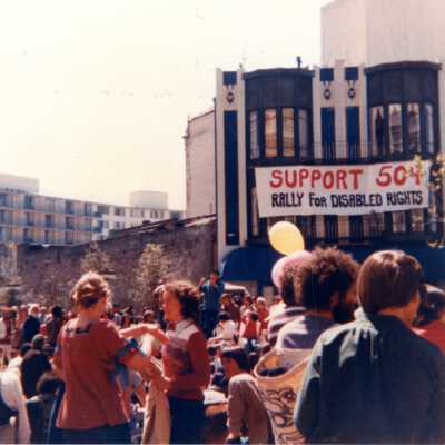 Demonstrators at 504 Occupation #2