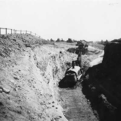 SP Northbrae Tunnel under construction