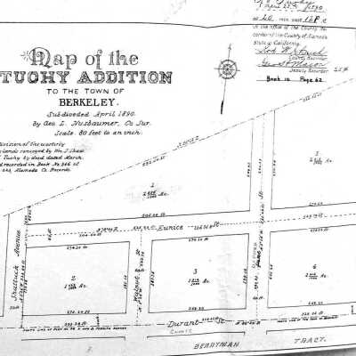 Map of the Tuohy Addition to the Town of Berkeley
