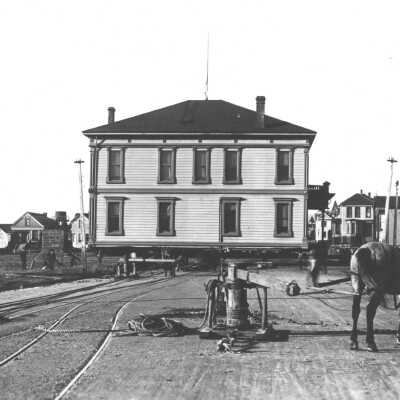 City Hall, #1, being Moved