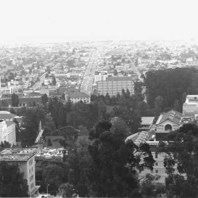 University of California looking West, University Avenue