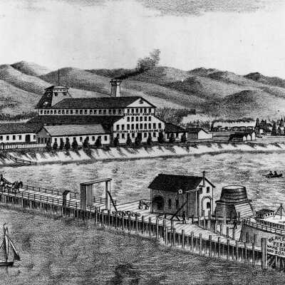Standard Soap Company Works & Ferry Landing, West Berkeley, Cal. Standard Soap Co's Works & Ferry Landing, West Berkeley