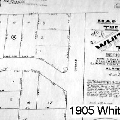 Map of the Whitney Tract, Berkeley, Cal., 1905