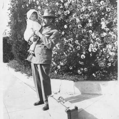 B.M. Newcomb and Granddaughter Dorothy