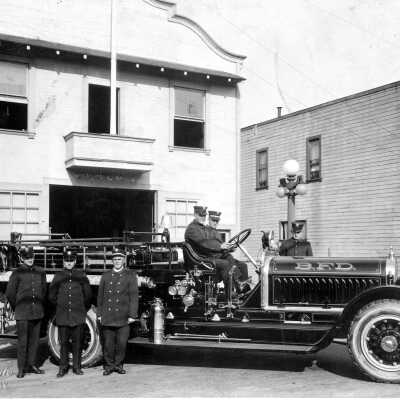 Fire Station #4. Fire Truck