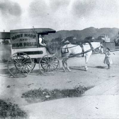 Golden Sheaf Bakery, delivery cart