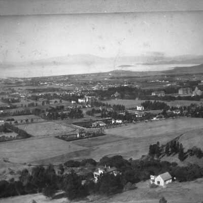View northwest from top of Dwight Way