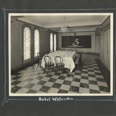 45: “Hotel Whitecotton.” Private dining room? 