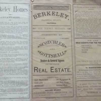 Map of the Antisell Tract, North Berkeley, Berryman Station